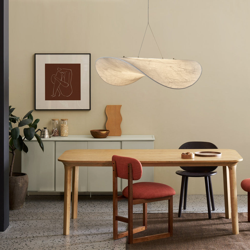 Cuzora Suspension en Soie Nordique Élégante - Neutralighting