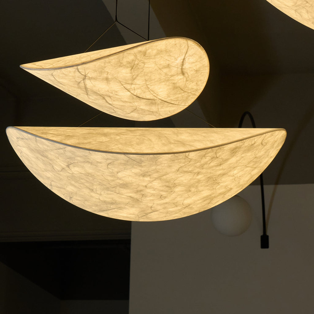 Vela Lampe Suspendue Minimaliste en Soie - Neutralighting