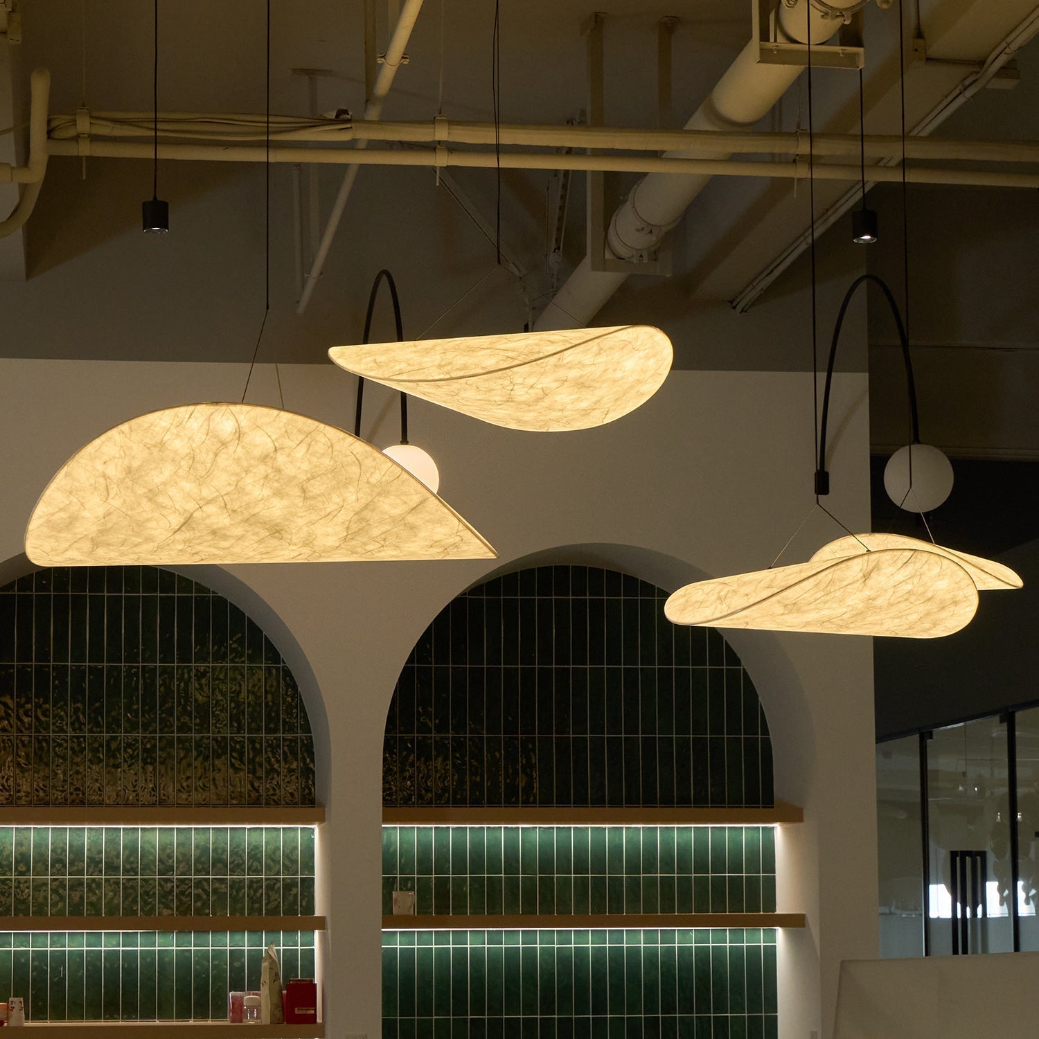 Vela Lampe Suspendue Minimaliste en Soie - Neutralighting