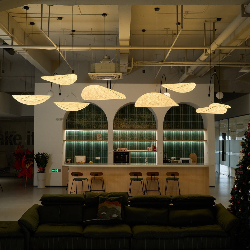 Vela Lampe Suspendue Minimaliste en Soie - Neutralighting