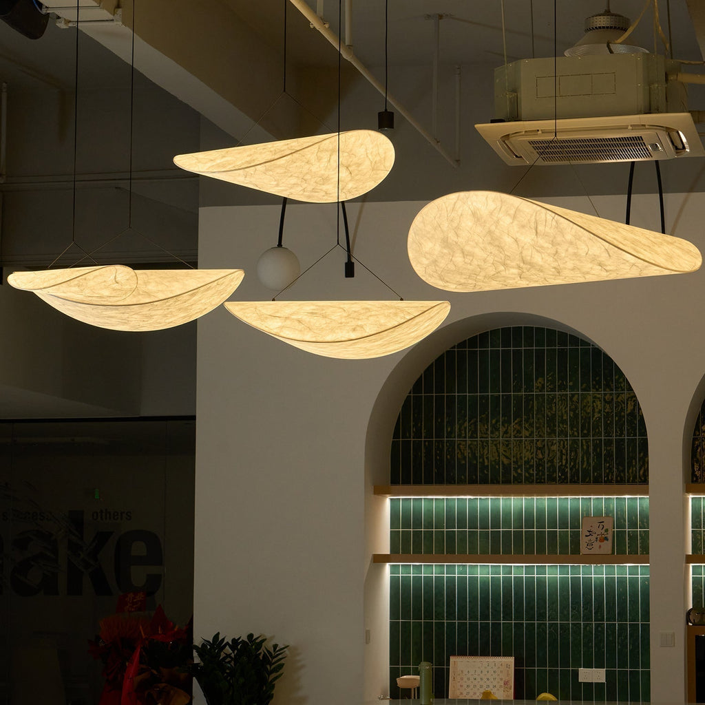 Vela Lampe Suspendue Minimaliste en Soie - Neutralighting