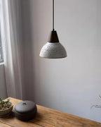 Tera Lampe Suspendue Céramique Bois Minimaliste - Neutralighting