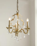 Elvion Lustre Classique en Laiton et Cristal - Neutralighting