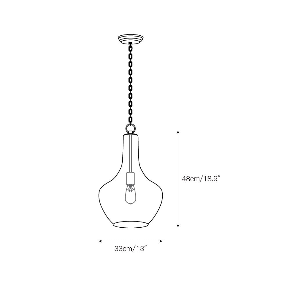 Avenila Moderne Minimaliste Verre Métal Suspension - Neutralighting