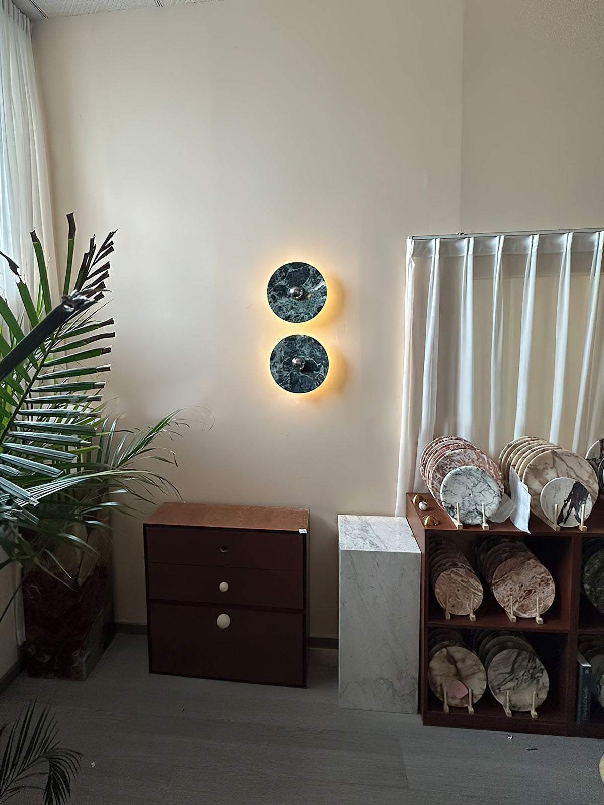 Olrine Moderne Minimaliste Marbre Métal Applique Murale - Neutralighting