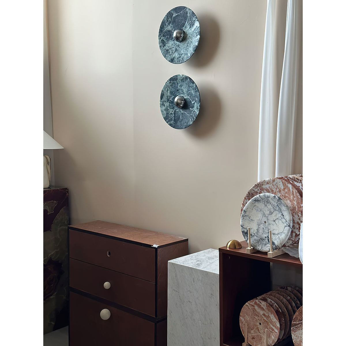 Olrine Moderne Minimaliste Marbre Métal Applique Murale - Neutralighting