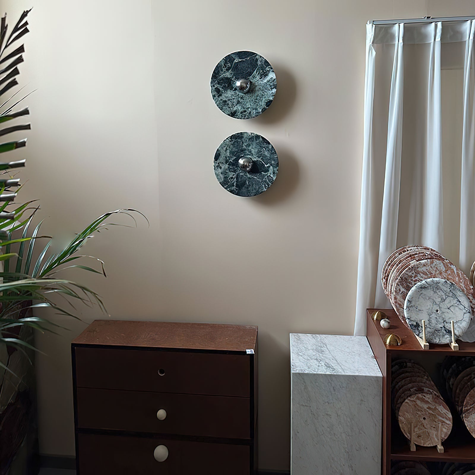 Olrine Moderne Minimaliste Marbre Métal Applique Murale - Neutralighting