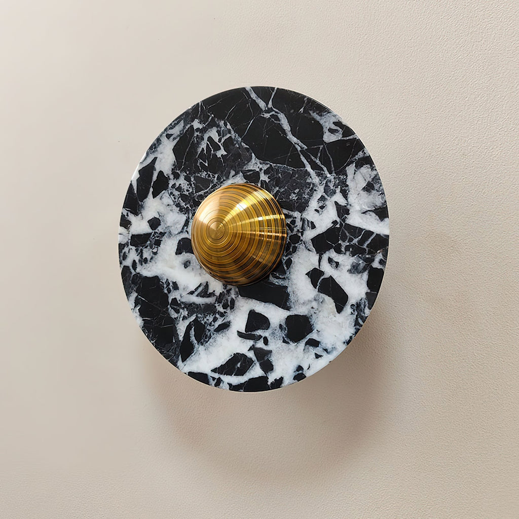 Olrine Moderne Minimaliste Marbre Métal Applique Murale - Neutralighting