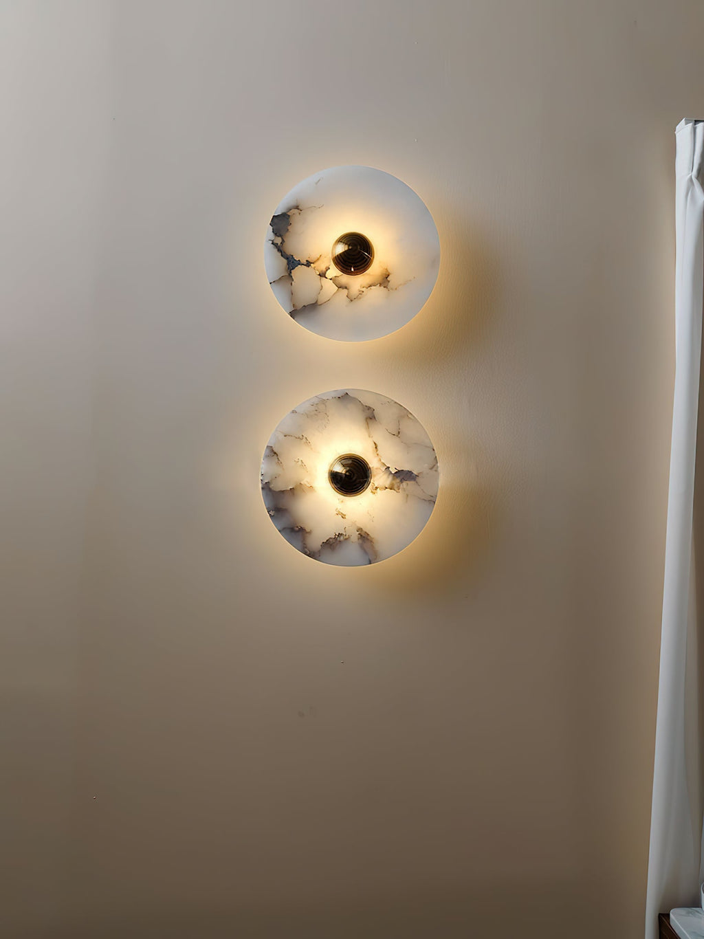 Olrine Moderne Minimaliste Marbre Métal Applique Murale - Neutralighting
