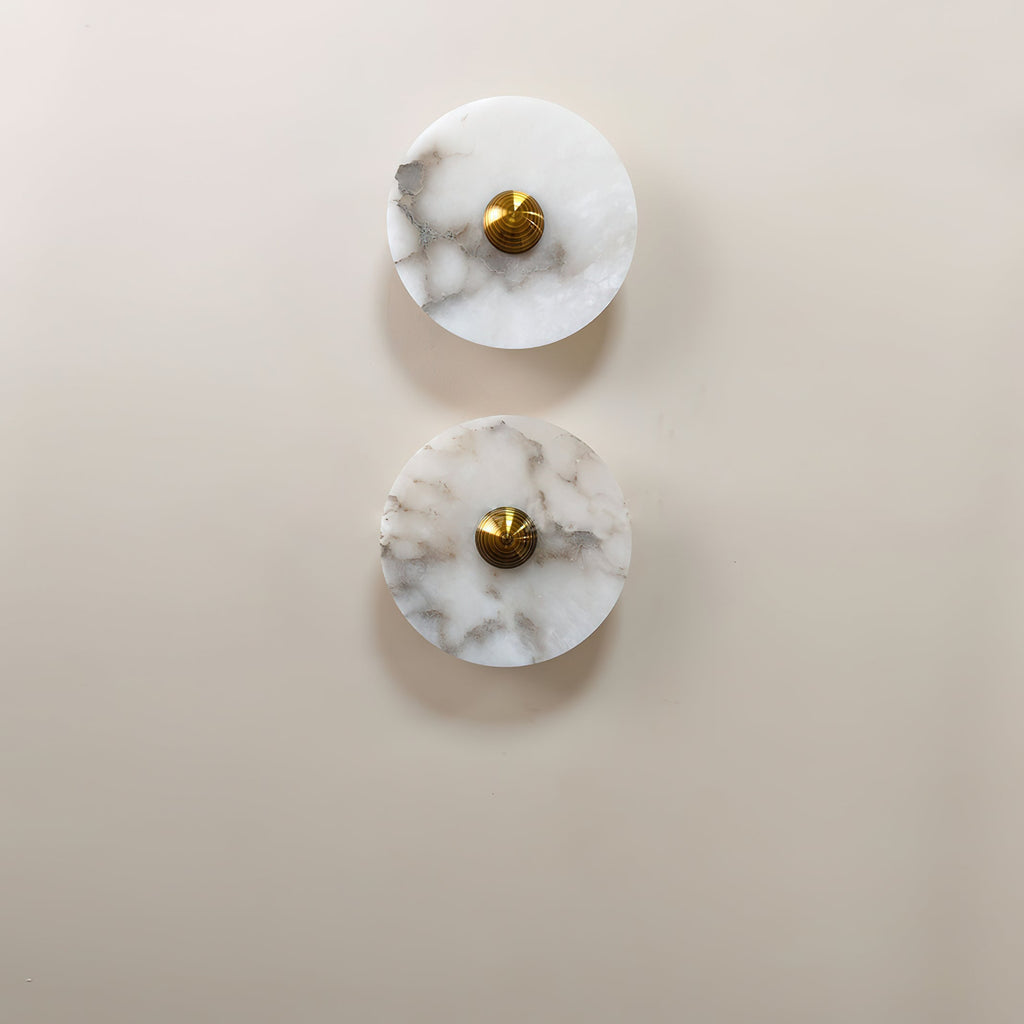 Olrine Moderne Minimaliste Marbre Métal Applique Murale - Neutralighting