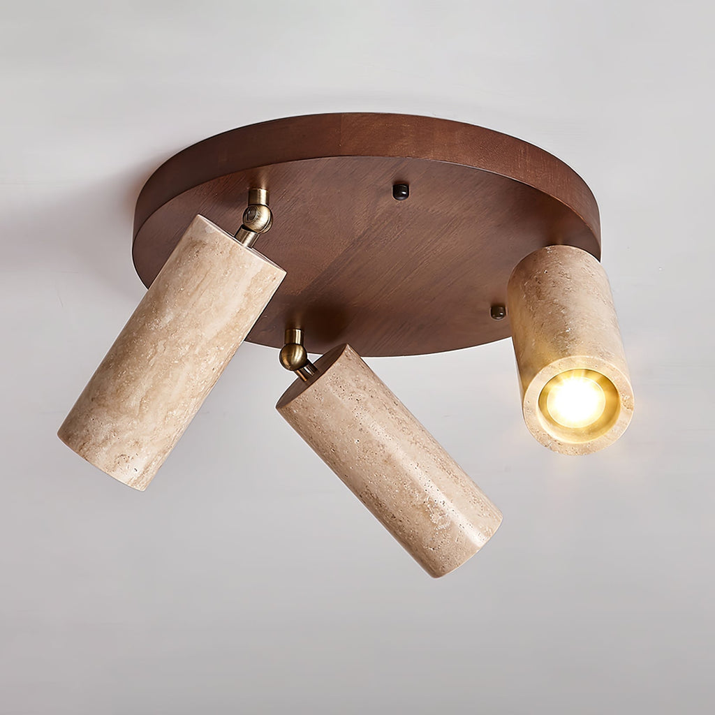 Zevenion Multi-Bras Travertin Plafonnier - Neutralighting
