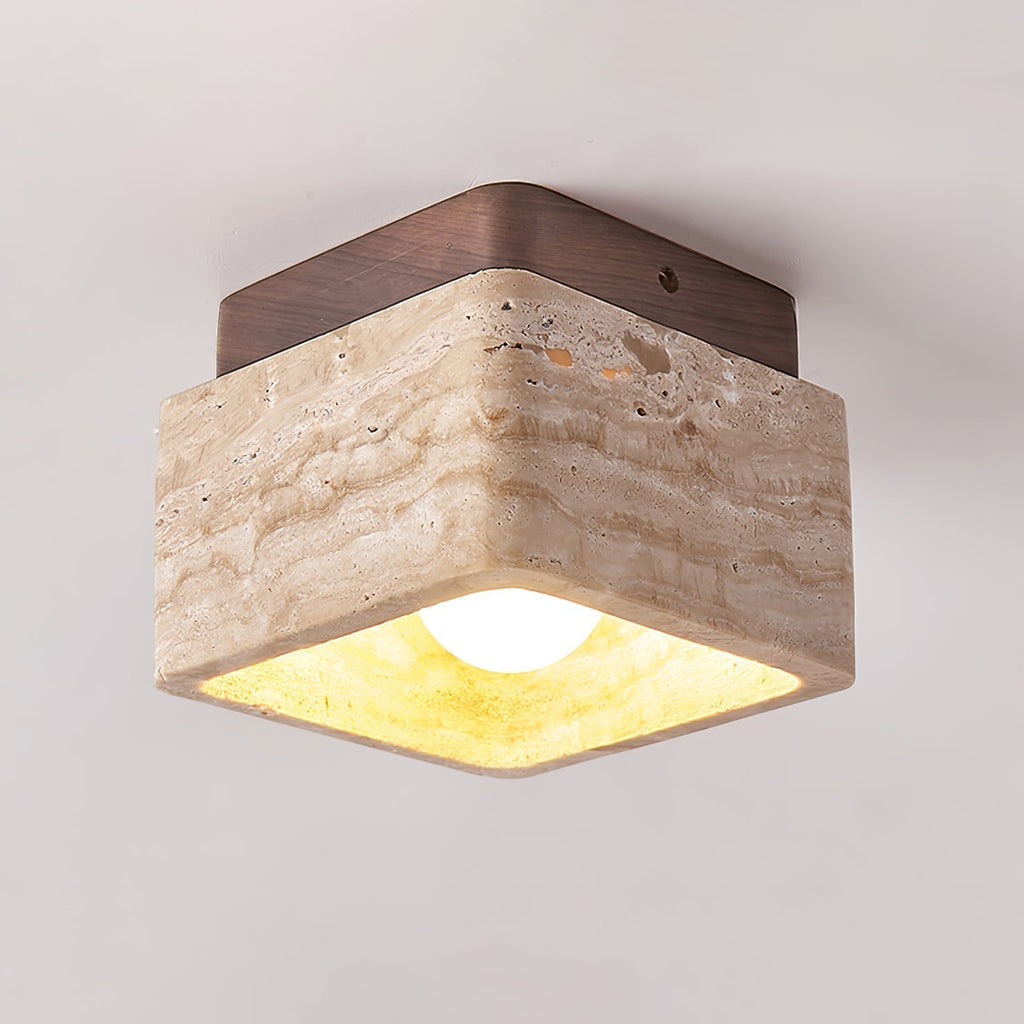 Alaearis Texturé Travertin Plafonnier - Neutralighting
