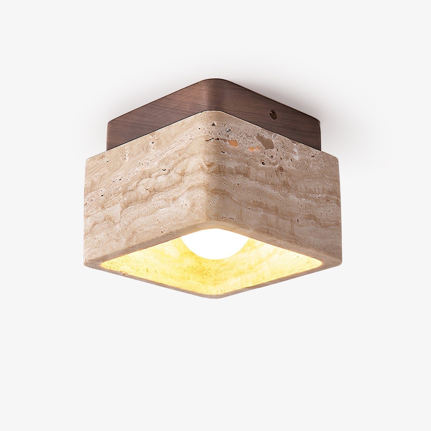 Alaearis Texturé Travertin Plafonnier - Neutralighting