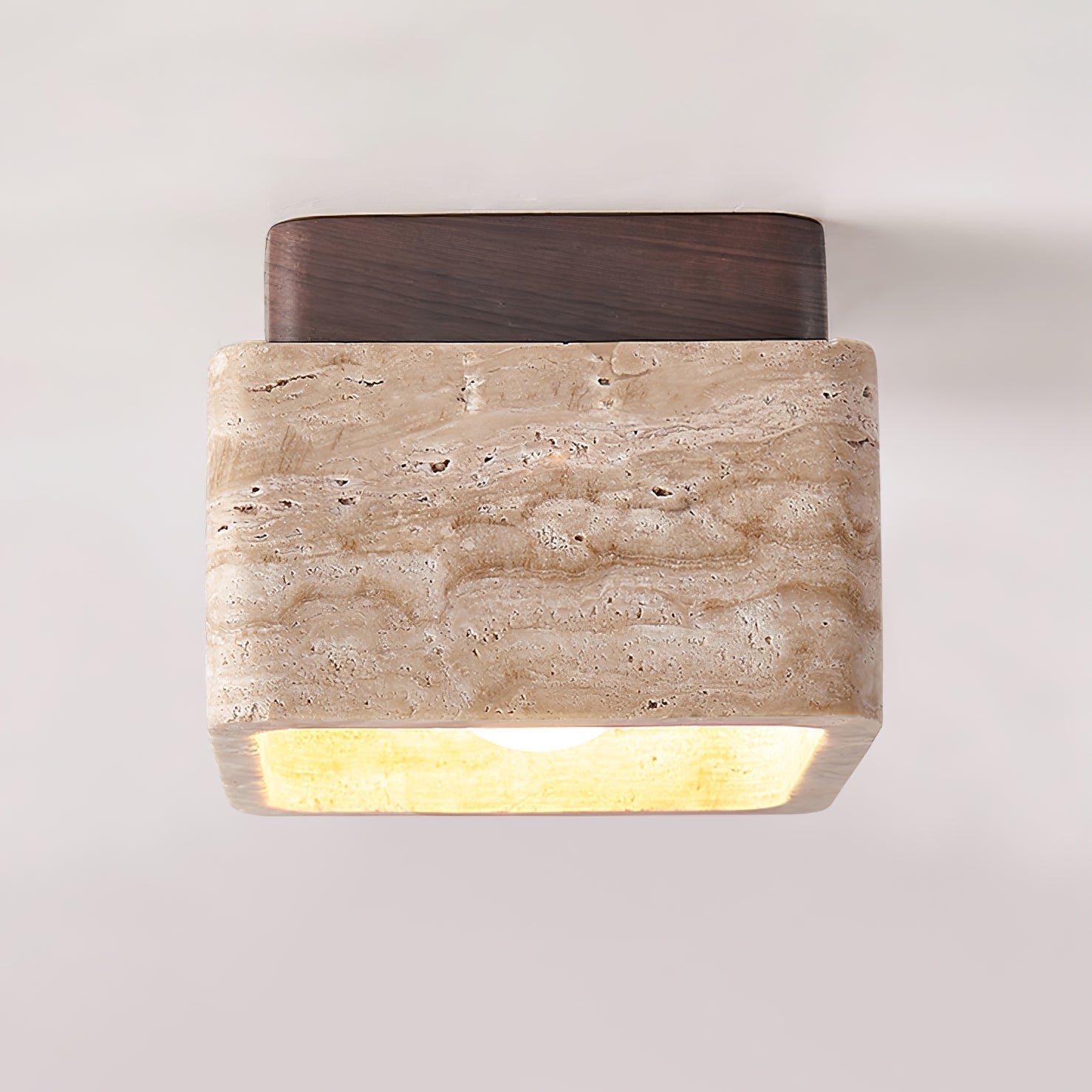 Alaearis Texturé Travertin Plafonnier - Neutralighting