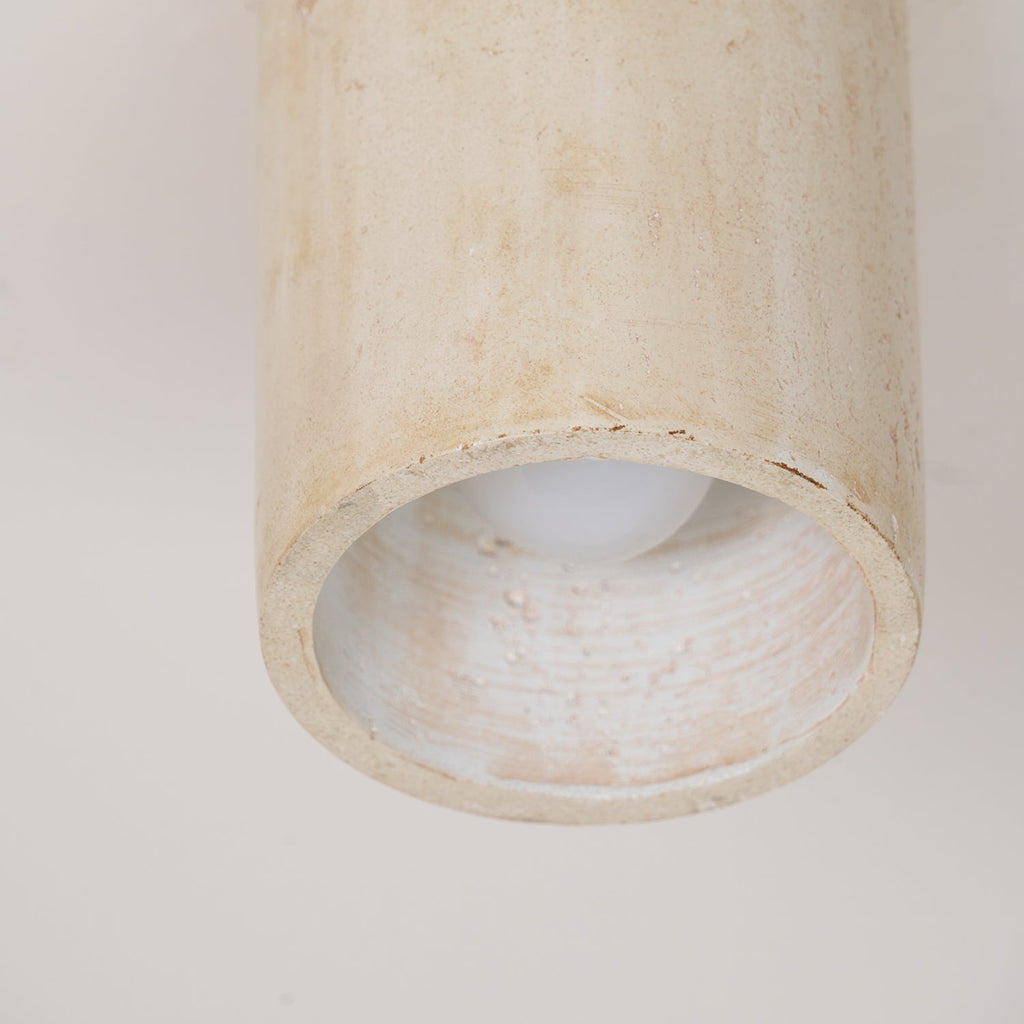 Aurnorira Lampe Plafonnier Cylindrique en Travertin - Neutralighting