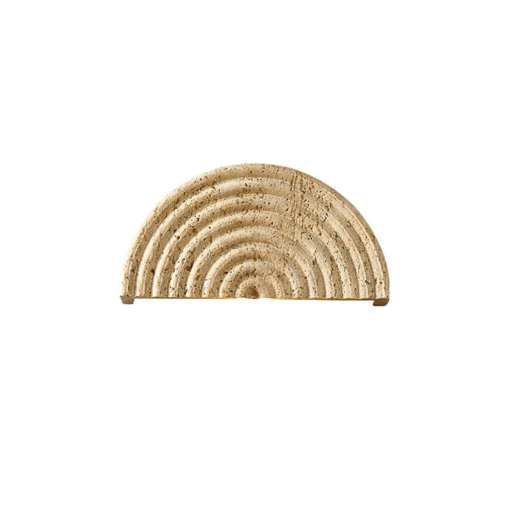 Faro Applique Murale en Travertin Demi-Lune - Neutralighting