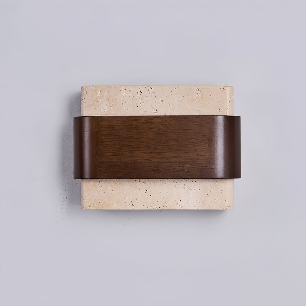 Ulnoros Applique Murale en Travertin Panneautés - Neutralighting