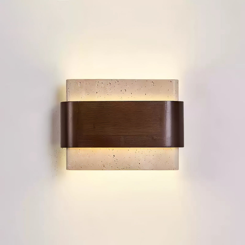 Ulnoros Applique Murale en Travertin Panneautés - Neutralighting