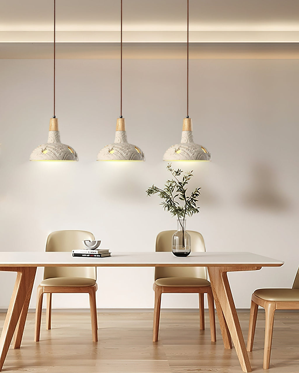 Ormarion Nordic Art Sculpter Ciment Pendentif Lampe - Neutralighting