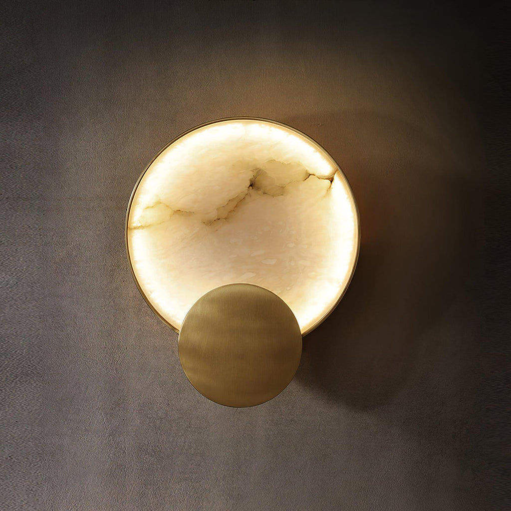 Myvelarae Applique Murale Circulaire en Albâtre - Neutralighting