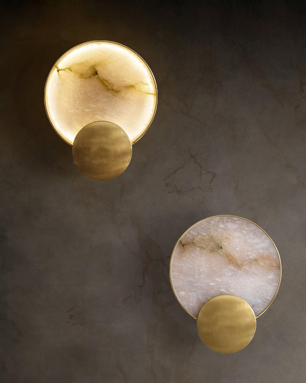 Myvelarae Applique Murale Circulaire en Albâtre - Neutralighting