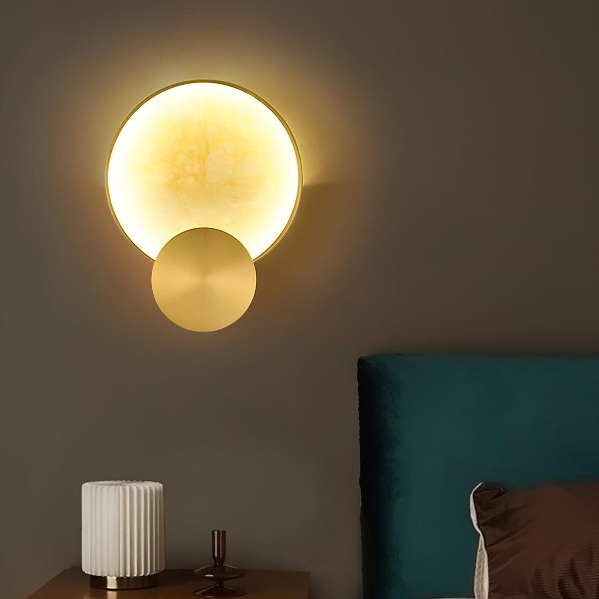Myvelarae Applique Murale Circulaire en Albâtre - Neutralighting