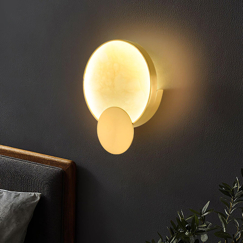 Myvelarae Applique Murale Circulaire en Albâtre - Neutralighting
