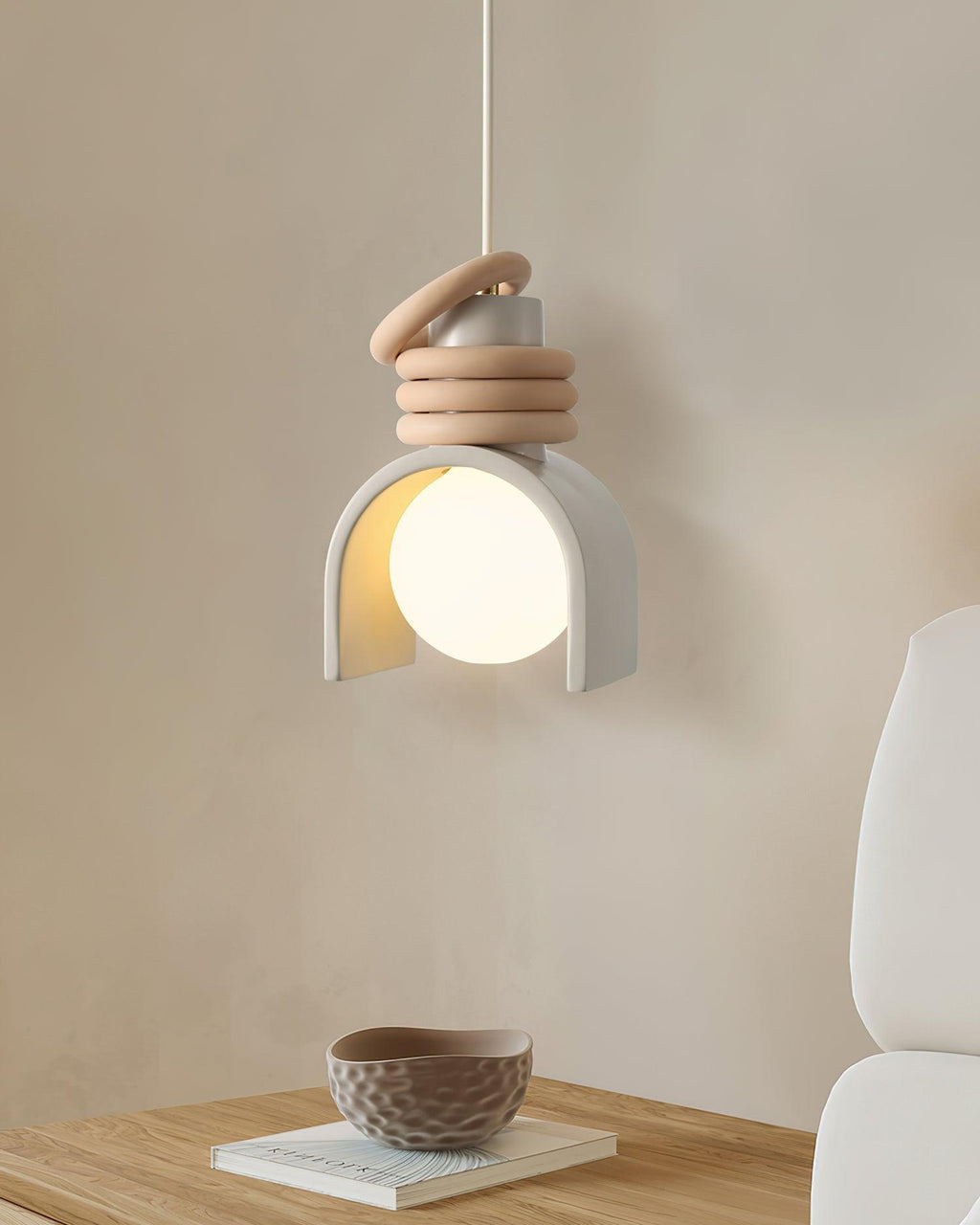 Twister Lampe Pendante en Verre Contemporaine - Neutralighting