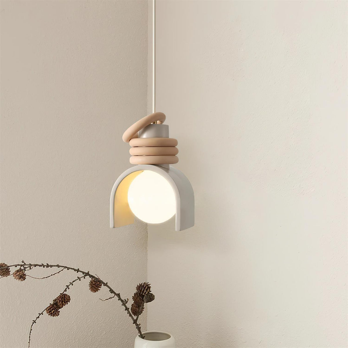 Twister Lampe Pendante en Verre Contemporaine - Neutralighting