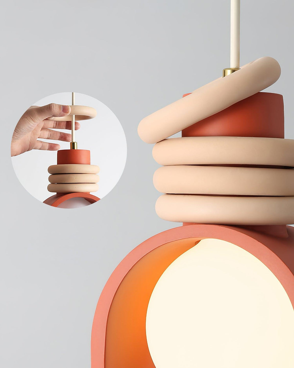 Twister Lampe Pendante en Verre Contemporaine - Neutralighting