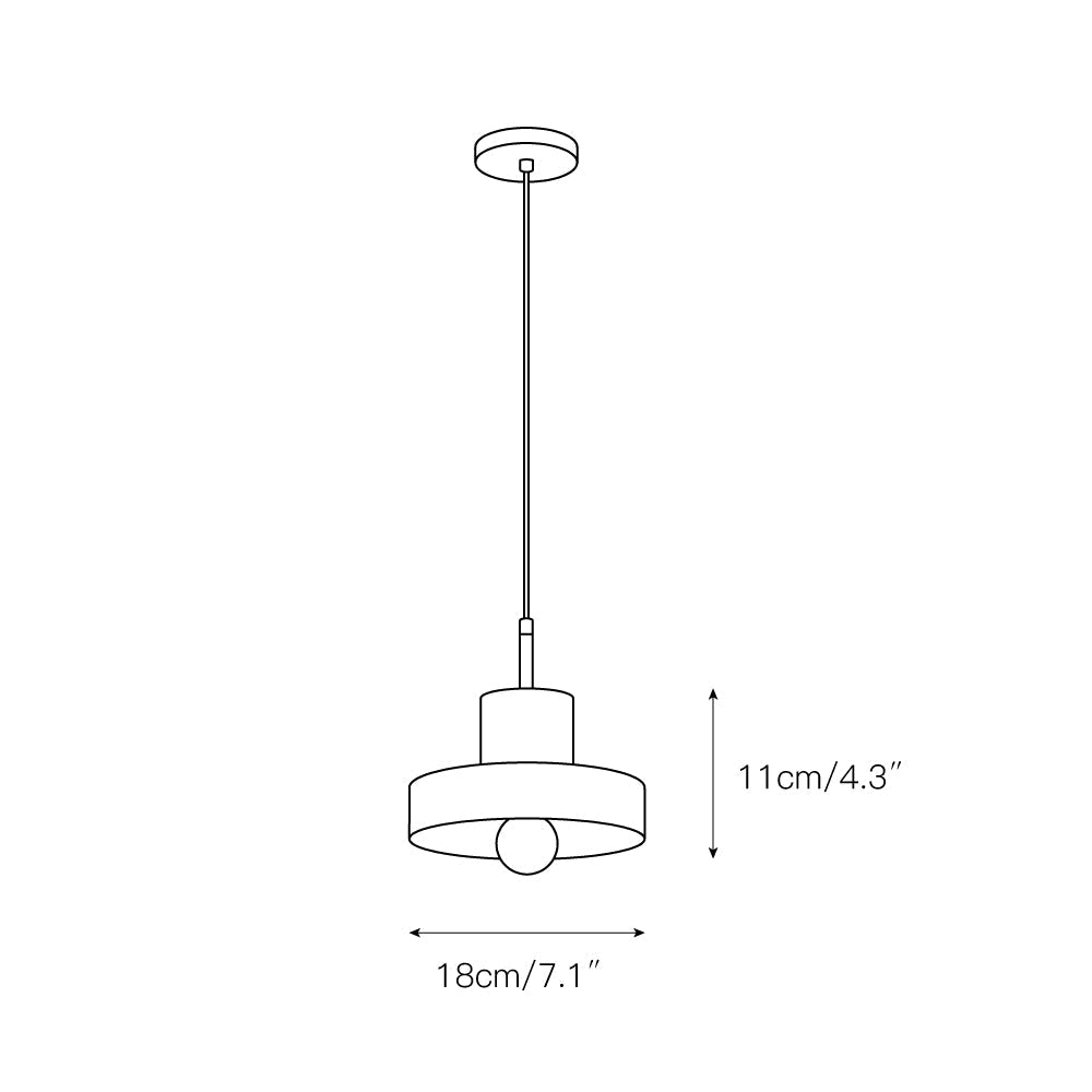 Sysoleth Moderne Minimaliste Métal Lumière Pendentif - Neutralighting