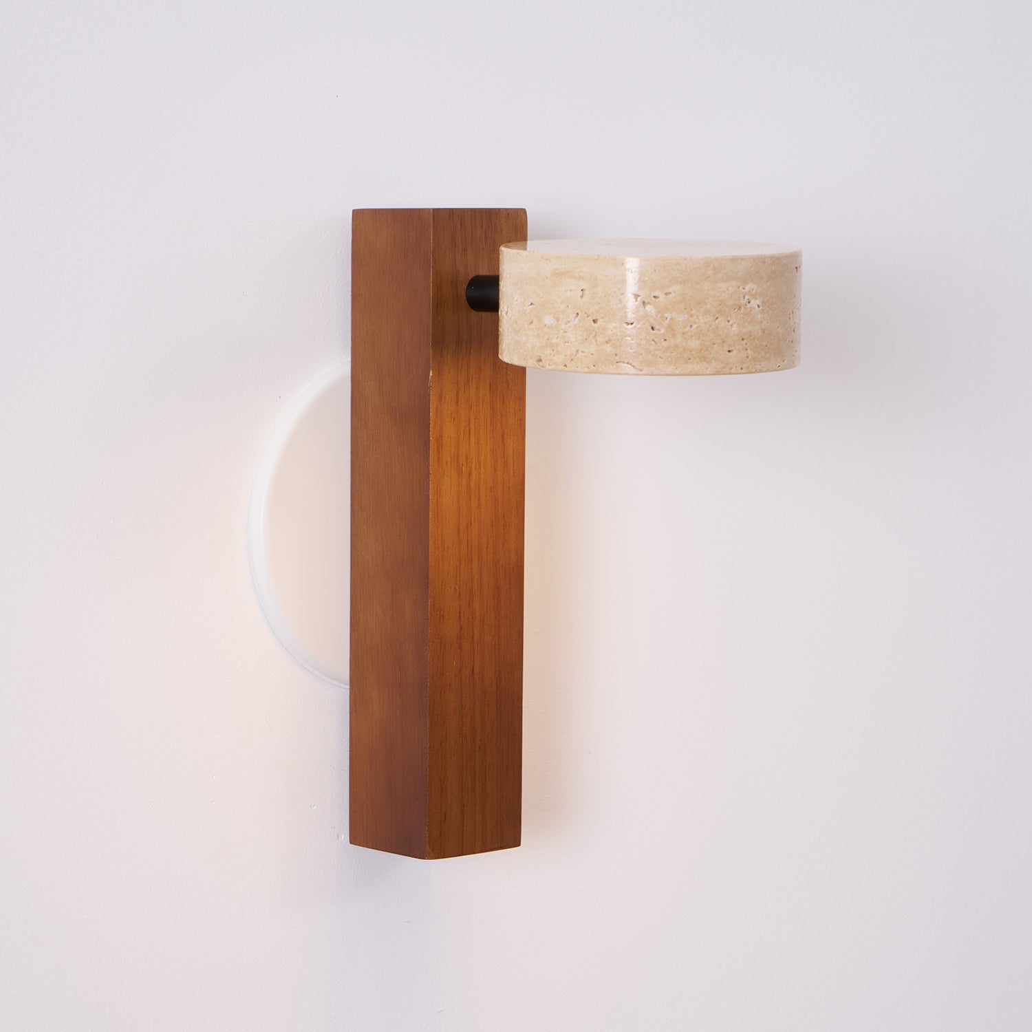 Ulvyna Applique Murale Cylindrique Empilée en Travertin - Neutralighting
