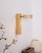 Ulvyna Applique Murale Cylindrique Empilée en Travertin - Neutralighting