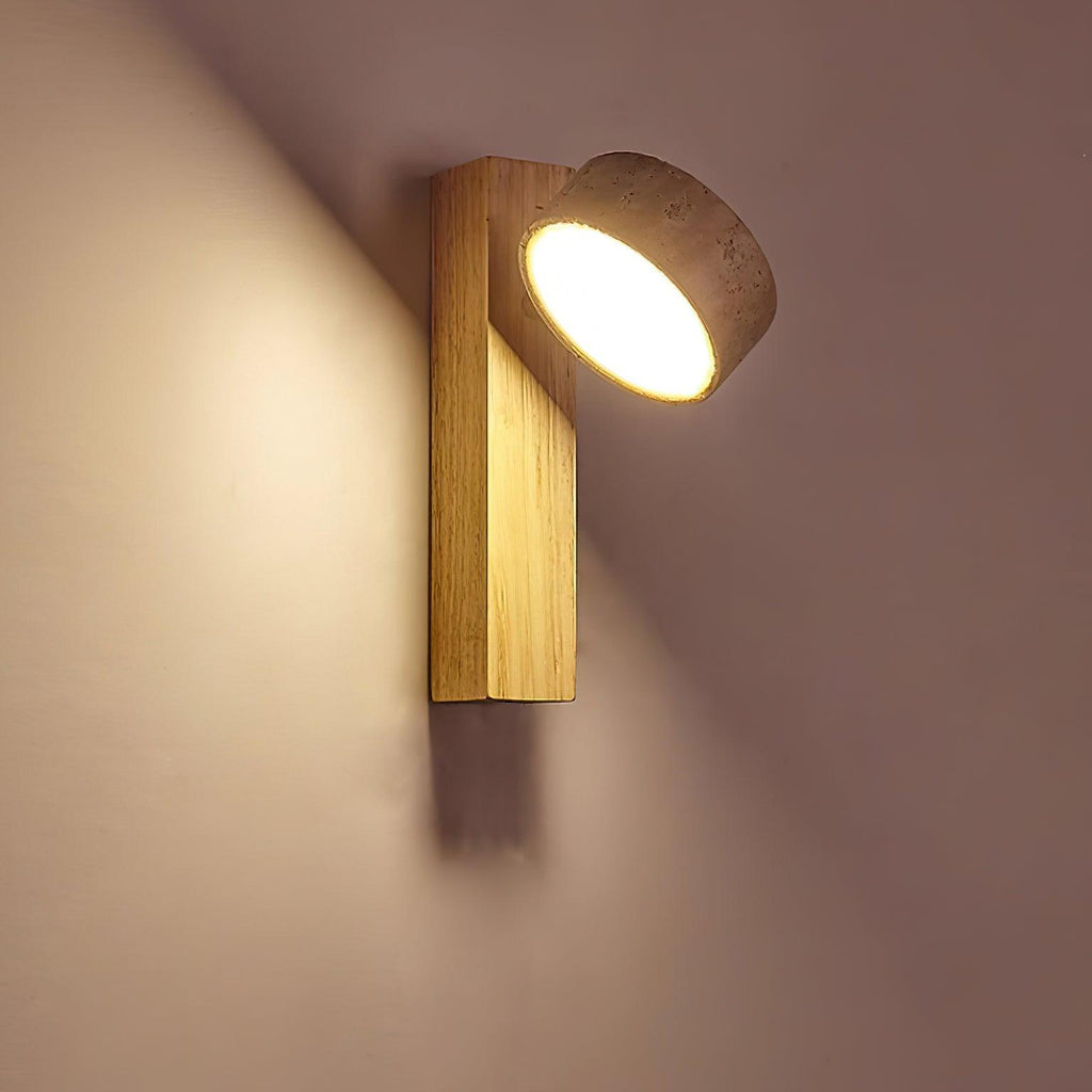 Jovan Applique Murale en Travertin & Bois - Neutralighting