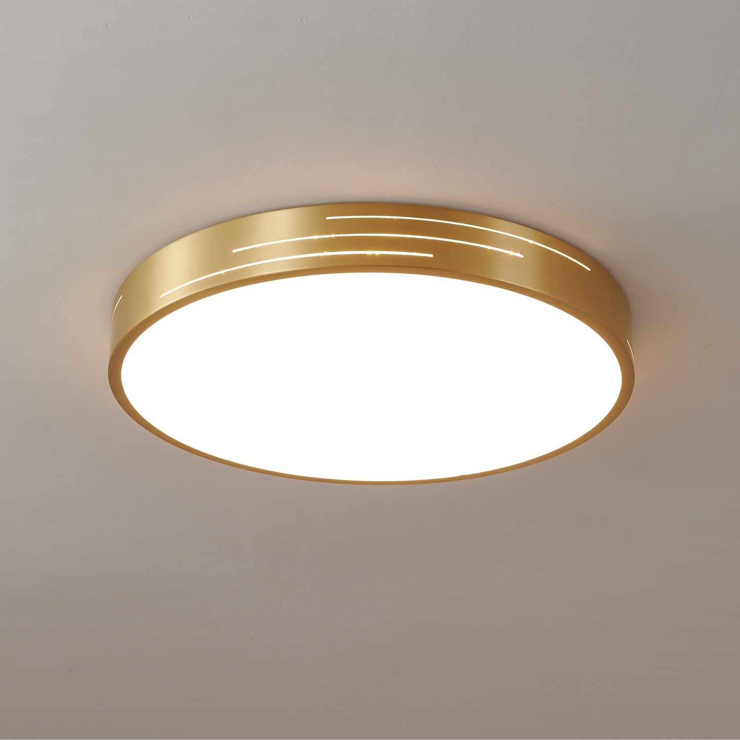 Lustra Plafonnier Laiton Acrylique Moderne - Neutralighting