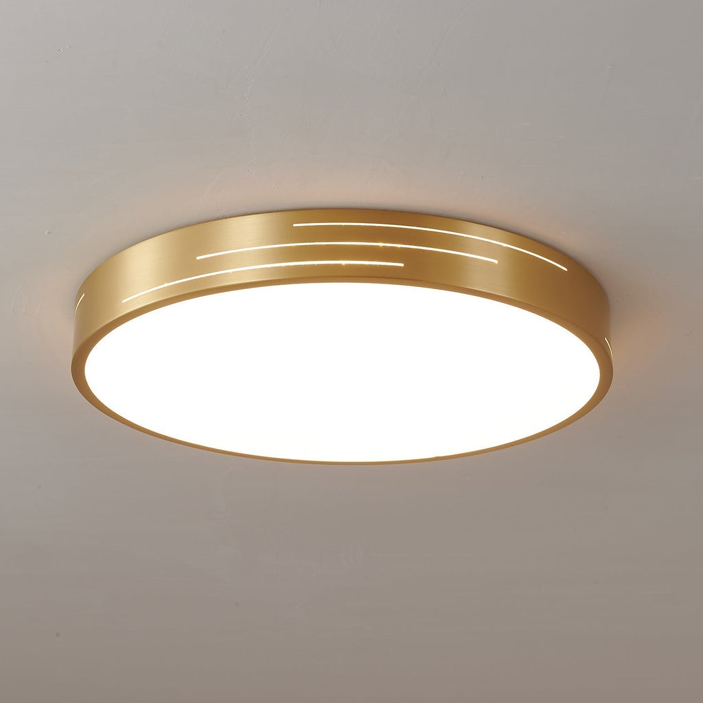 Lustra Plafonnier Laiton Acrylique Moderne - Neutralighting