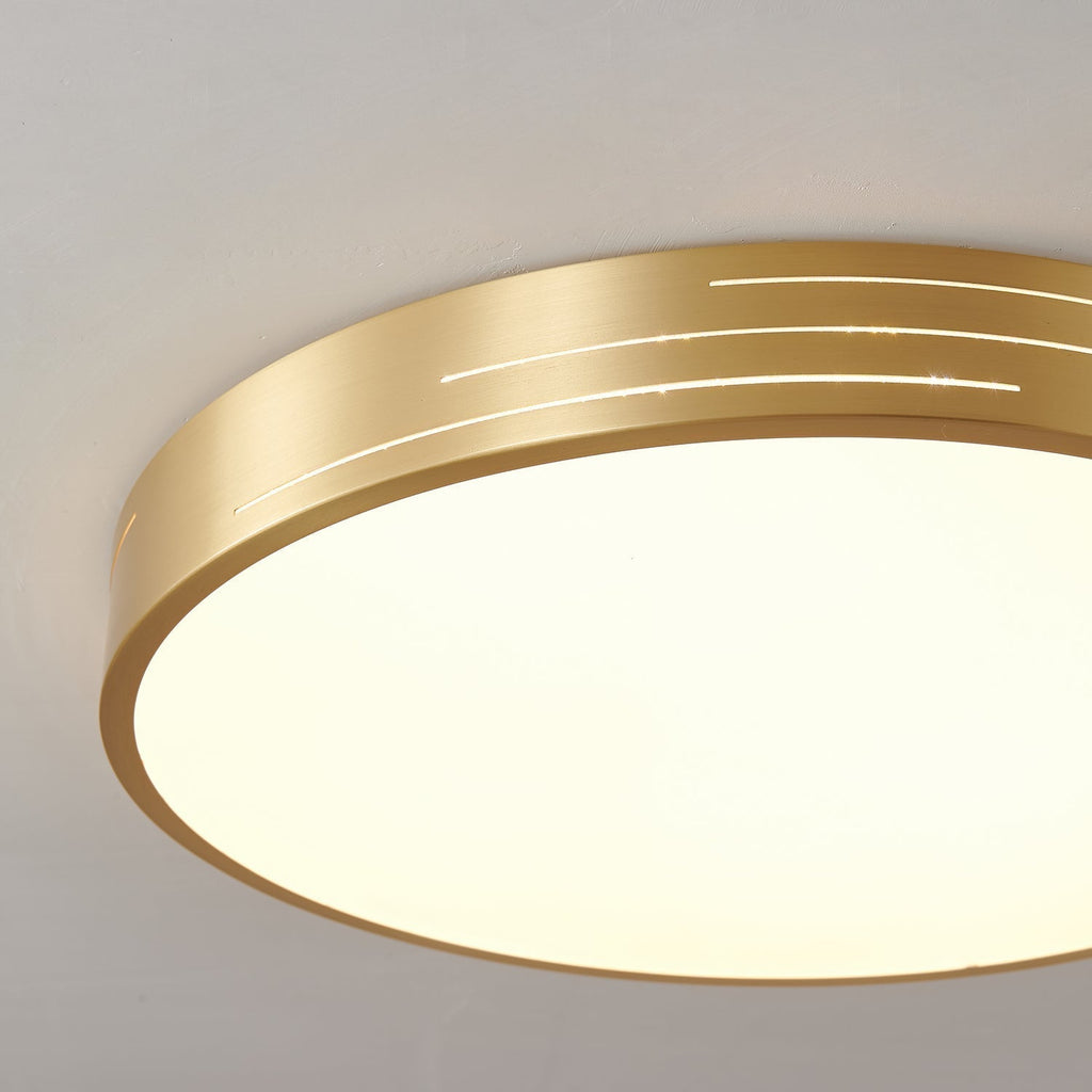 Lustra Plafonnier Laiton Acrylique Moderne - Neutralighting