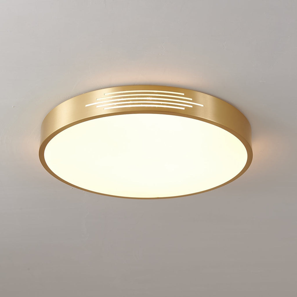 Lustra Plafonnier Laiton Acrylique Moderne - Neutralighting