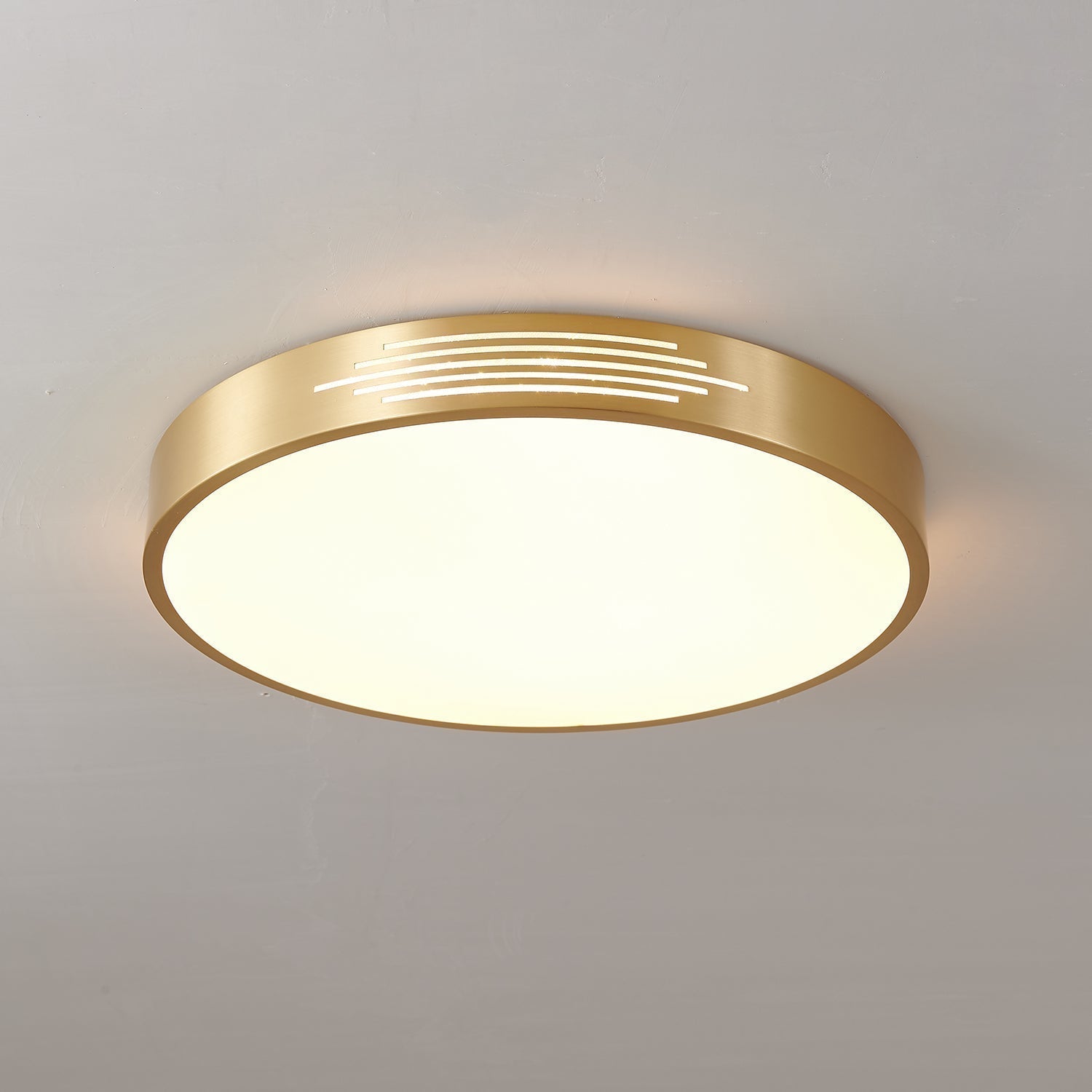 Lustra Plafonnier Laiton Acrylique Moderne - Neutralighting