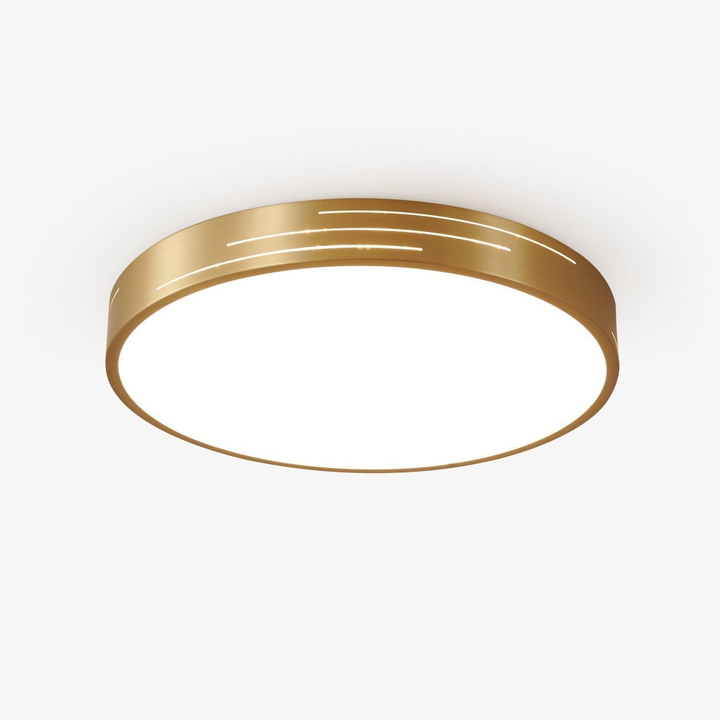 Lustra Plafonnier Laiton Acrylique Moderne - Neutralighting
