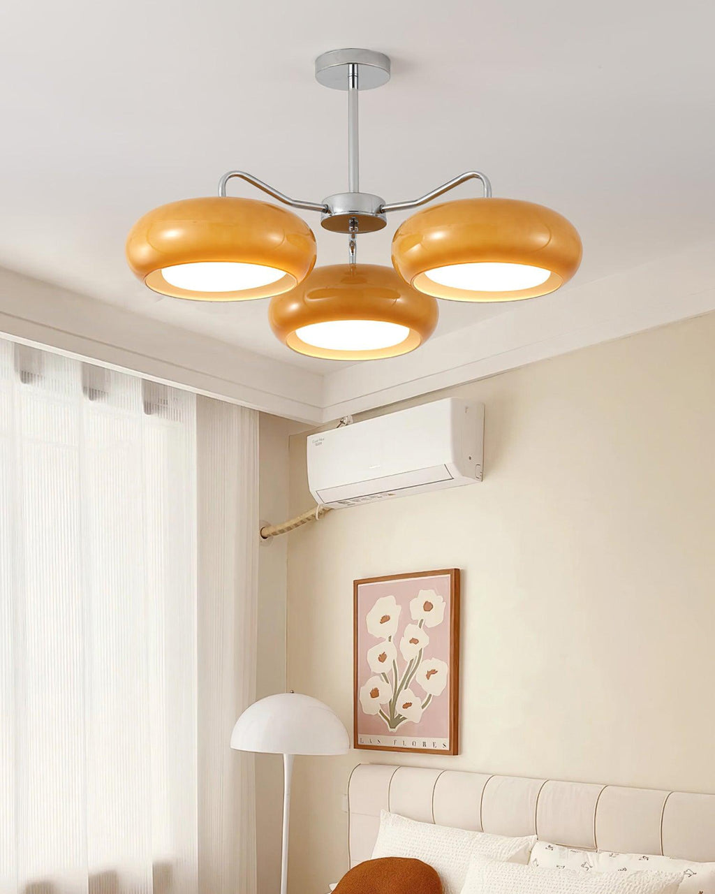 Tetra Lustre Plafonnier Chrome Élégant 3 Ampoules - Neutralighting