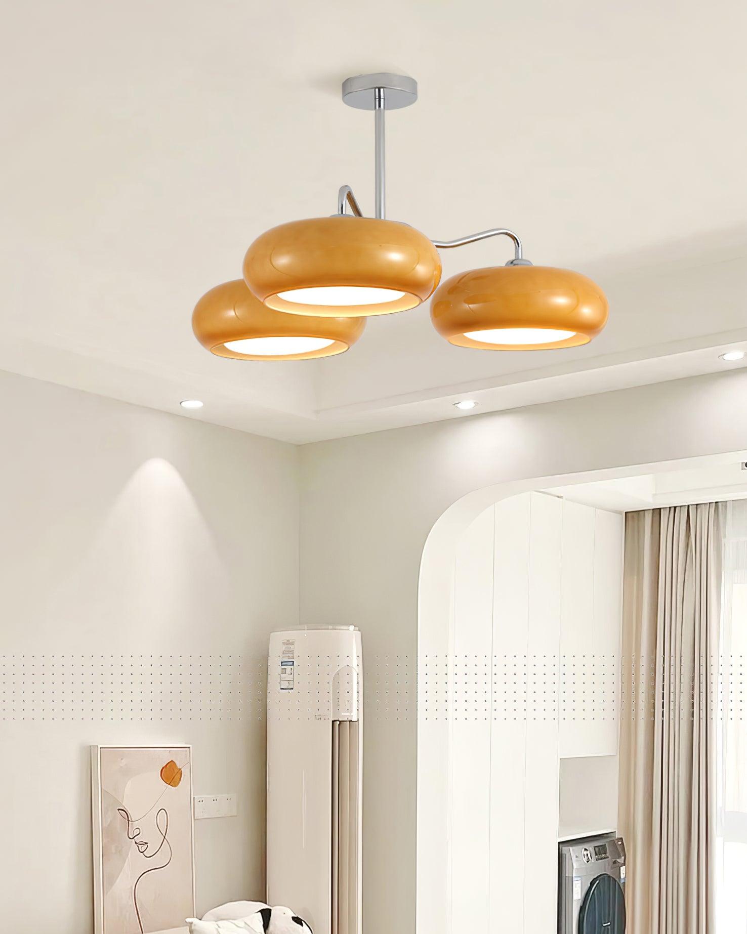 Tetra Lustre Plafonnier Chrome Élégant 3 Ampoules - Neutralighting