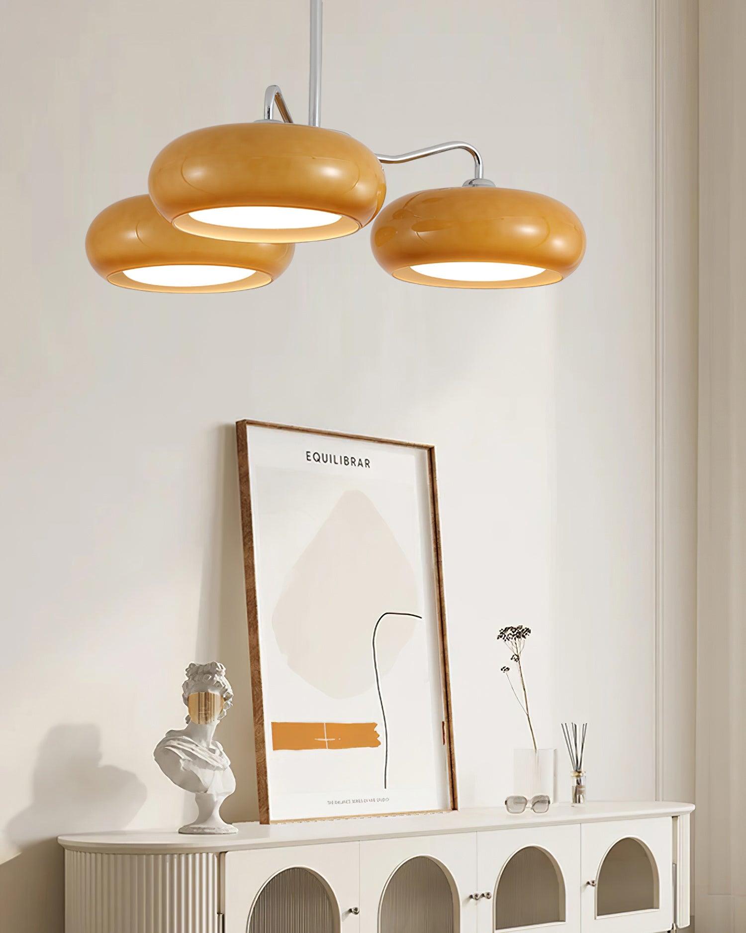Tetra Plafonnier Triple Globe Rétro Moderne Salon - Neutralighting