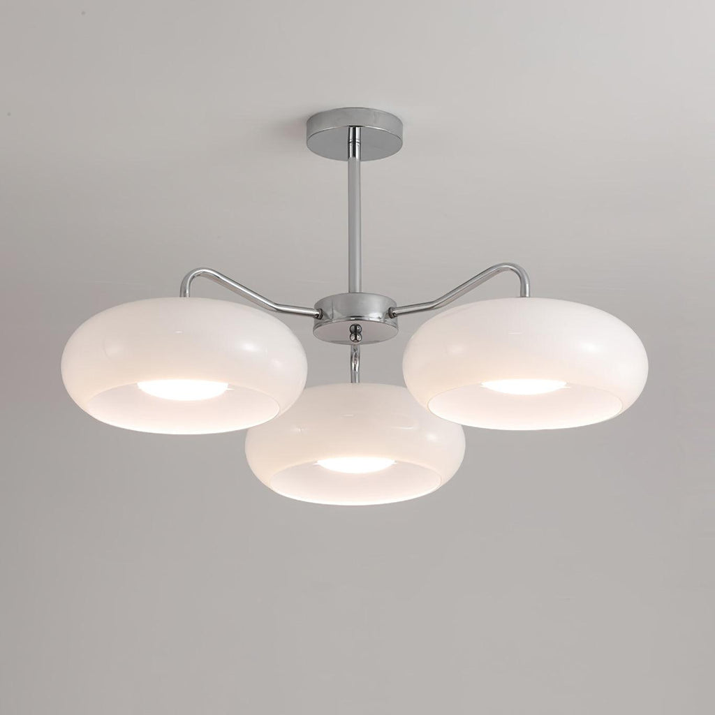 Tetra Lustre Plafonnier Chrome Élégant 3 Ampoules - Neutralighting