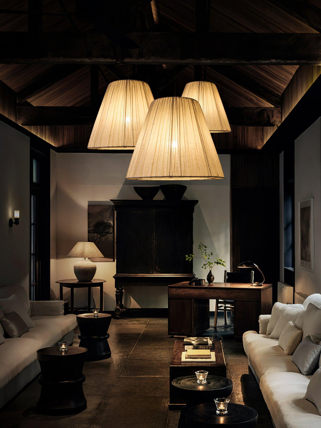 Solarant Fabric Retro Pendant Lamp - Neutralighting