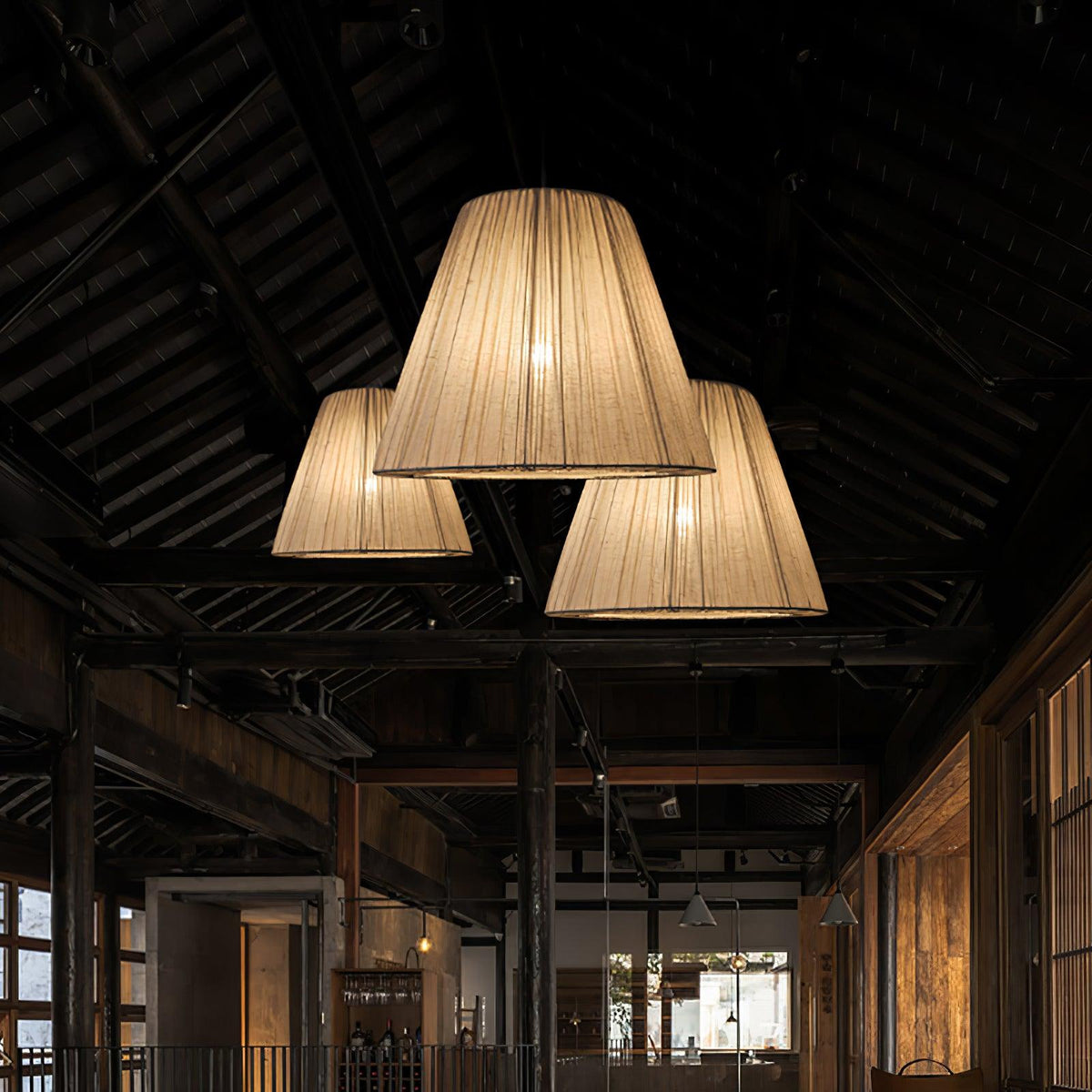 Solarant Fabric Retro Pendant Lamp - Neutralighting