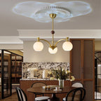 Usilia Chandelier Verre Bois Vintage Élégance - Neutralighting