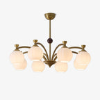 Usilia Chandelier Verre Bois Vintage Élégance - Neutralighting