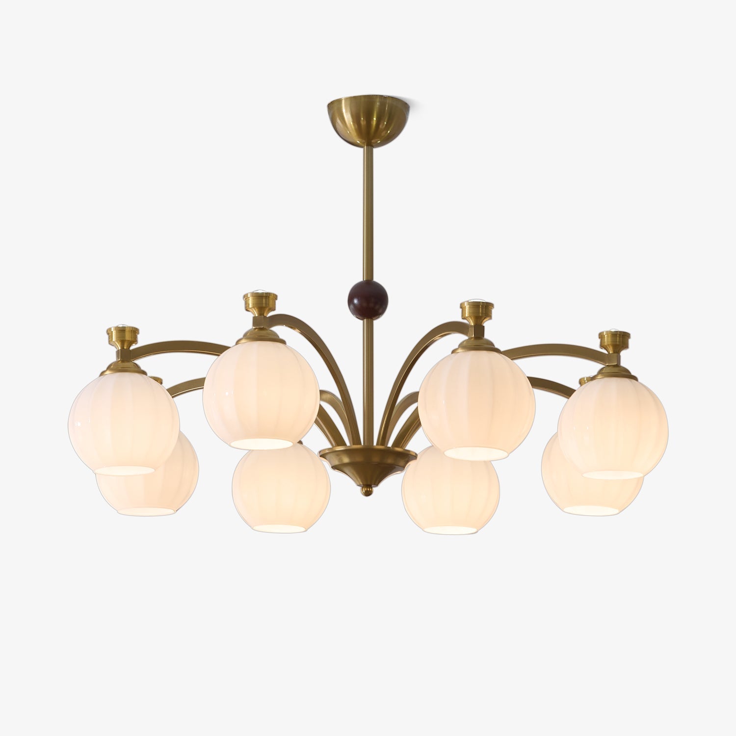 Usilia Chandelier Verre Bois Vintage Élégance - Neutralighting