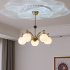Usilia Chandelier Verre Bois Vintage Élégance - Neutralighting